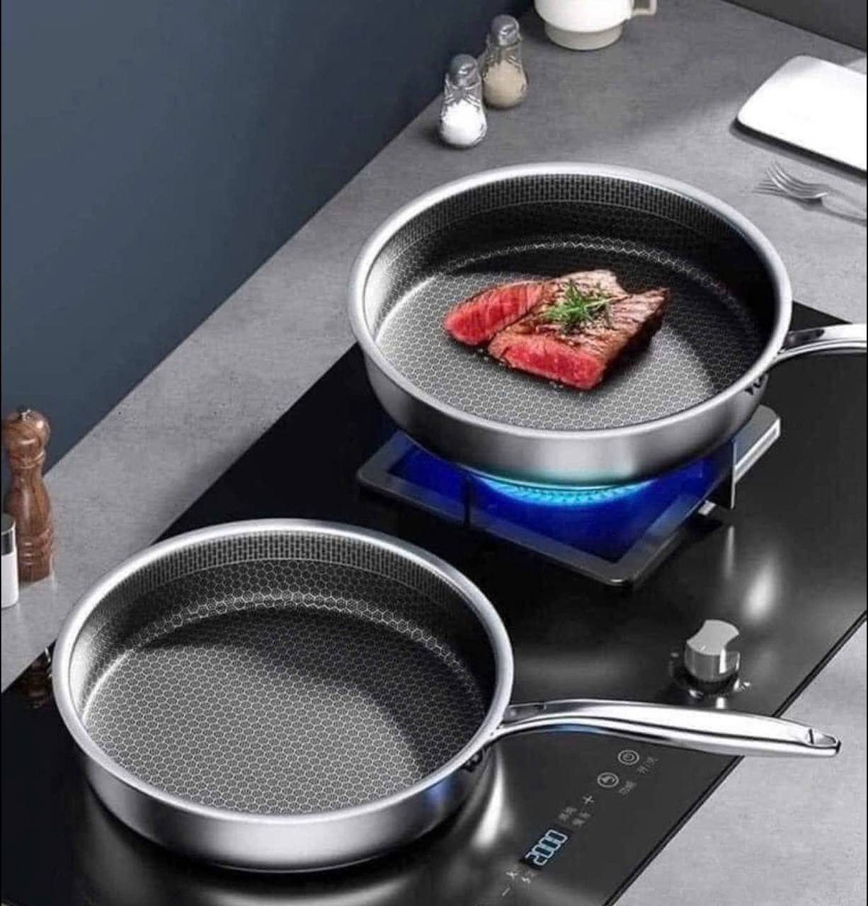 CHẢO CHỐNG DÍNH INOX 316 AN TOÀN CHO THỰC PHẨM Size 28cm