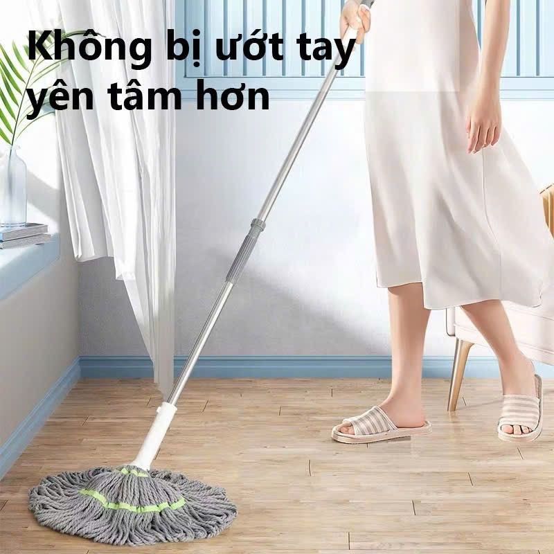 CÂY LAU NHÀ VẮT TAY CÓ TRỢ LỰC – NHẸ TAY, KHÔ NHANH, SẠCH SÂU