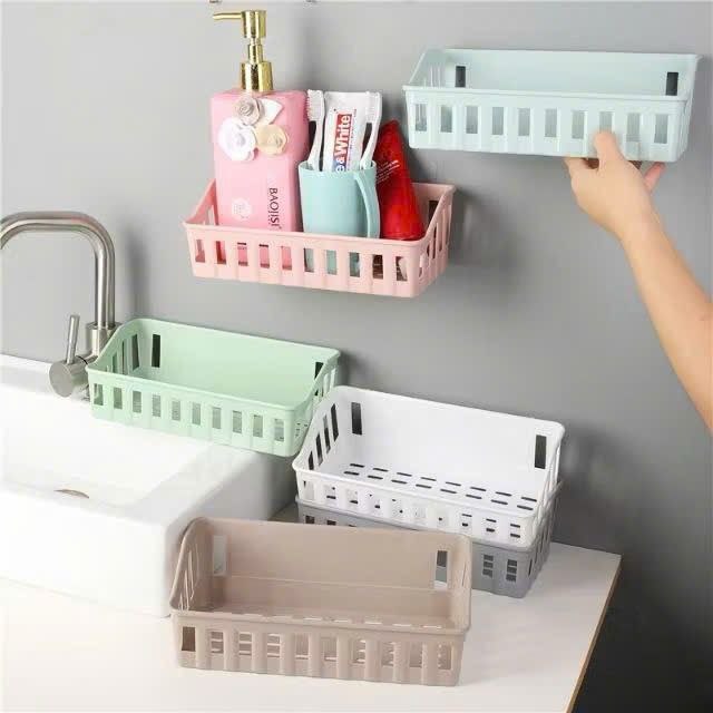 Kệ Nhựa Dán Tường Để Đồ Đa Năng Loại Lớn
