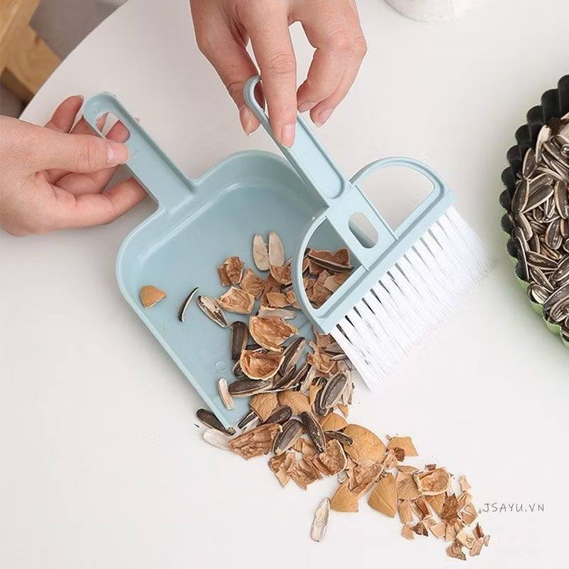 Bộ Chổi quét bụi và ki hốt rác Mini