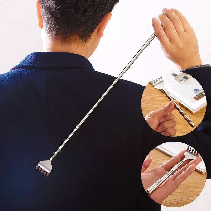 Cây Gãi Lưng Inox Có Thể Kéo Dài Rút Gọn – Tay Dụng Cụ Đồ Gãi Ngứa Siêu Tiện Lợi